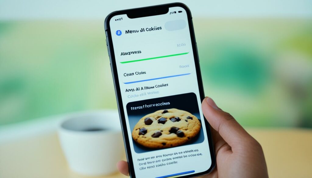 cookie settings on iPhone